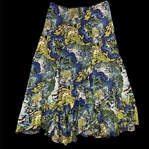 Floral print maxi skirt